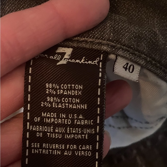 7 For All Mankind Men's Standard Light Gray Straight Jeans size 40 - Picture 4 of 5